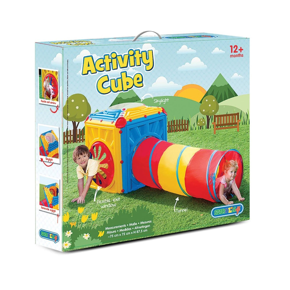 Indoor Toys - Starplay Activity Cube with 1 tunnel - Playground Pals